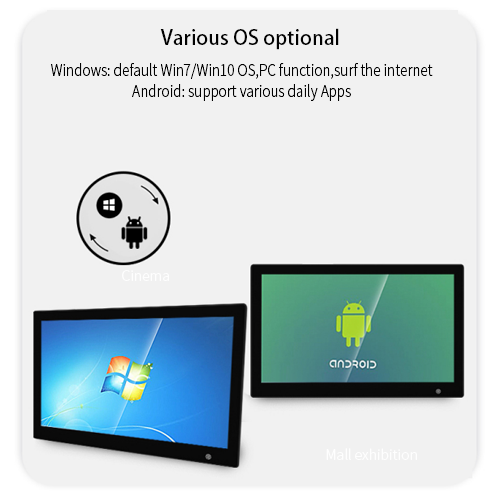 Kinstone 12英寸桌面数字标牌LCD广告显示屏