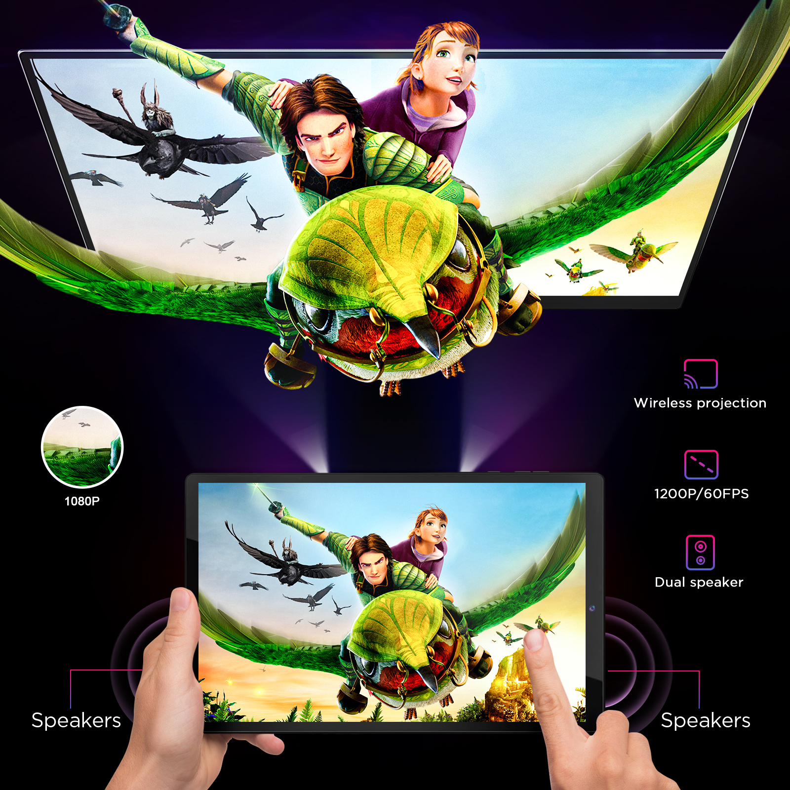 TAB-103SD-L Kinstone 10.3/10.1英寸平板电脑 7500mAh 4G LTE 八核 Incell FHD 3GB/4GB/6GB+32GB/64GB/128GB