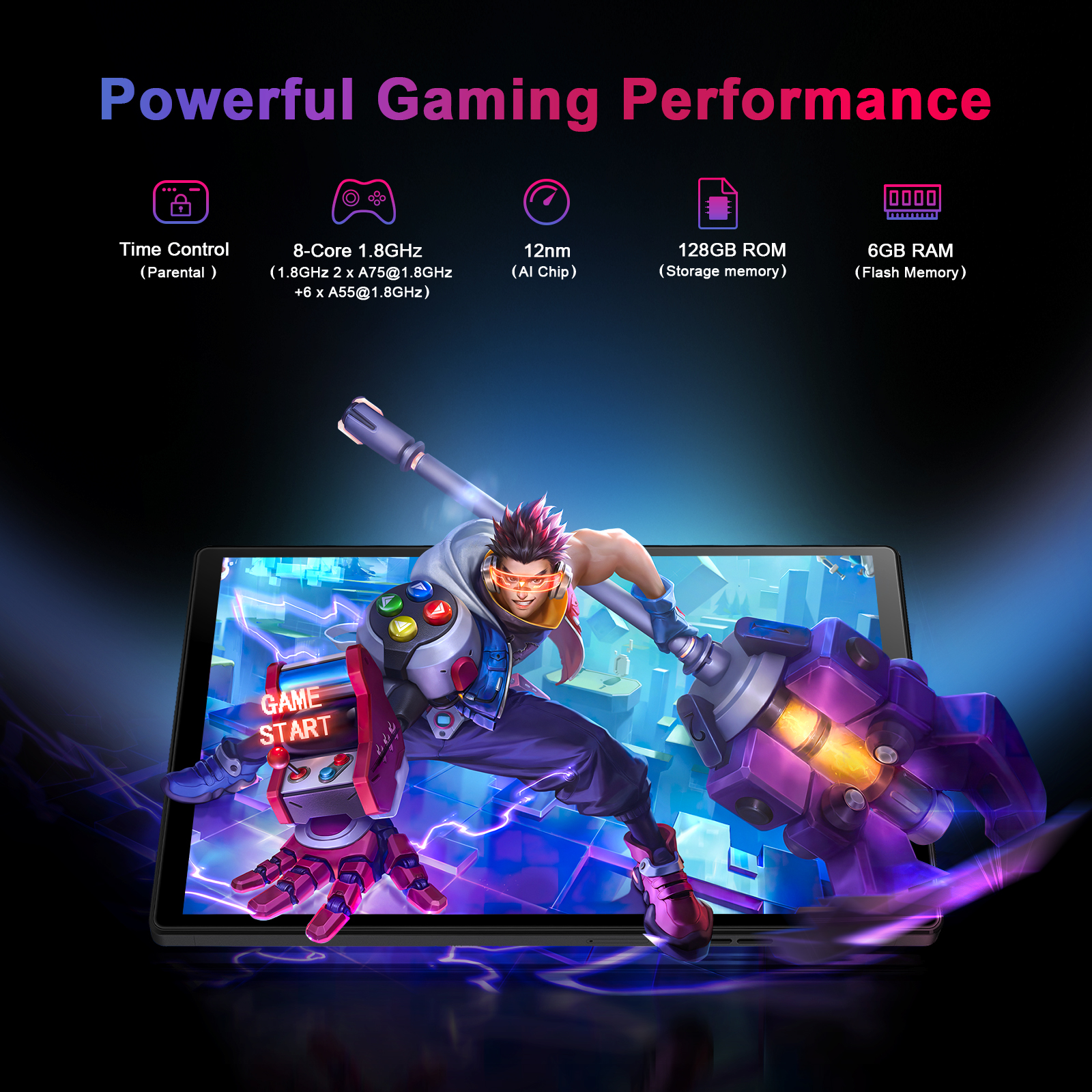 TAB-103SD-L Kinstone 10.3/10.1英寸平板电脑 7500mAh 4G LTE 八核 Incell FHD 3GB/4GB/6GB+32GB/64GB/128GB